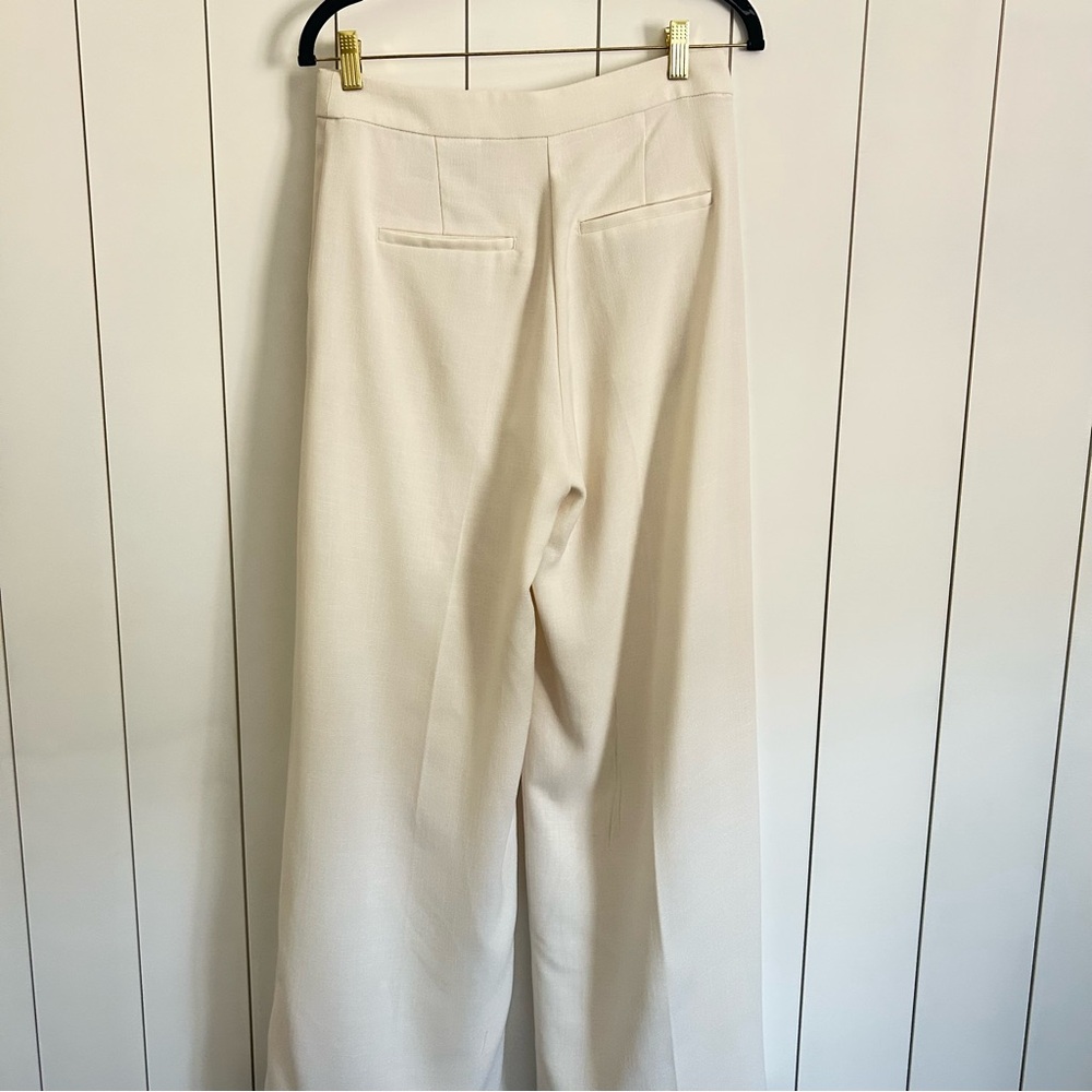 H&M Cream Dress Pants in Woven fabric - Picture 3 of 5